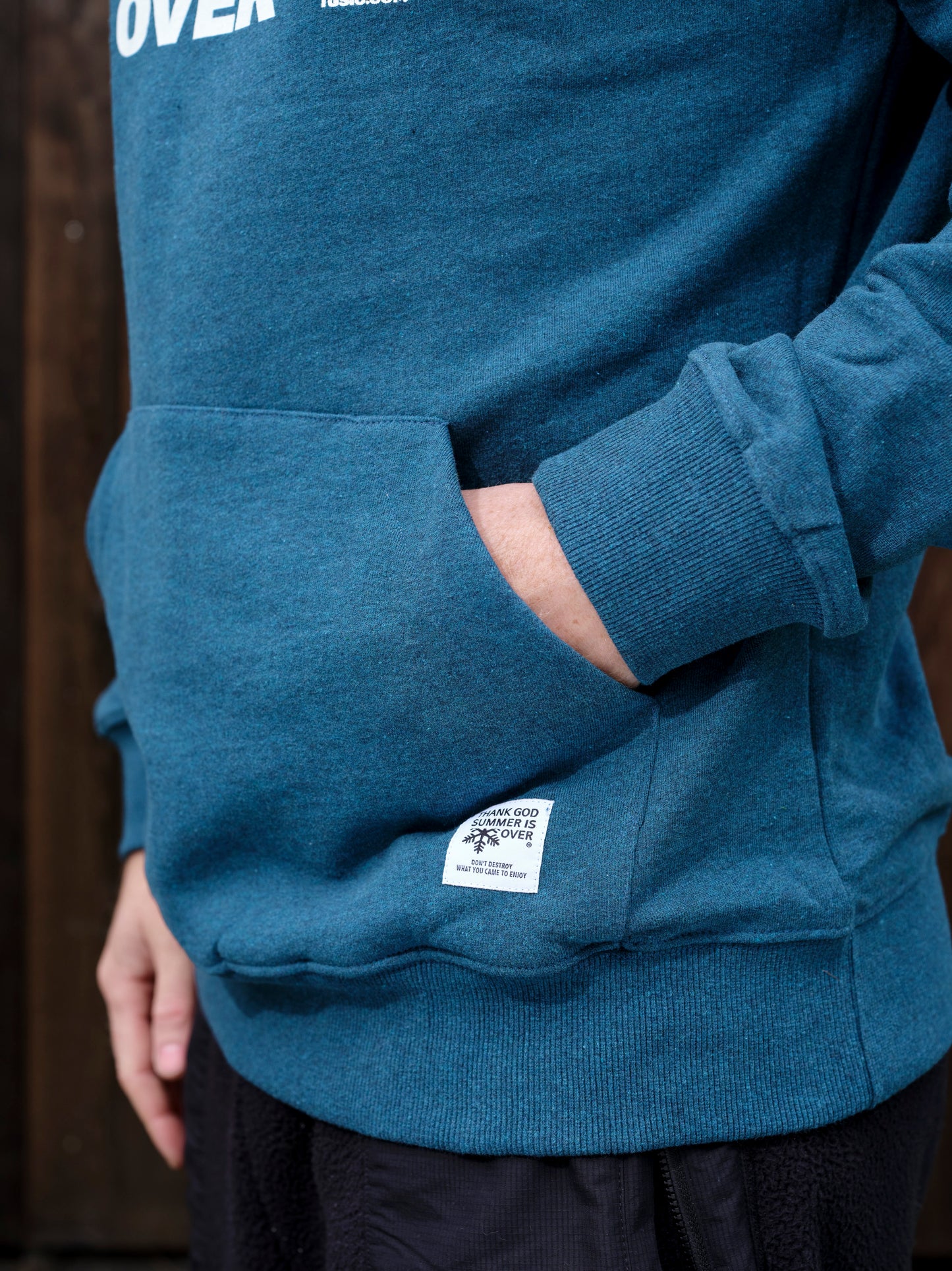 New Mountain Hoodie Petrol-blue