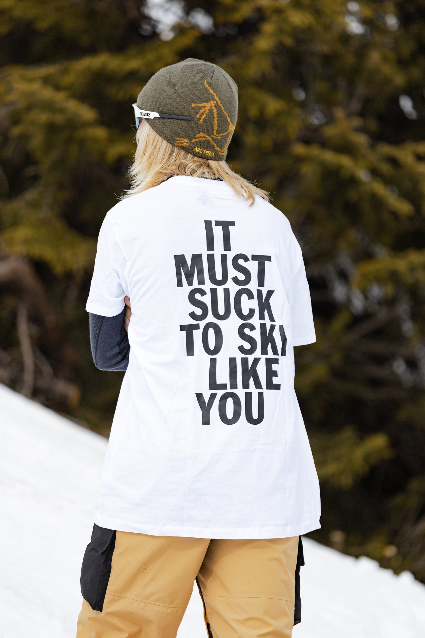 "MUST SUCK TO SKI LIKE YOU" T-SHIRT