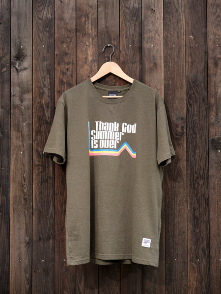 Thank God Summer is Over LINES ECO t-shirt - ARMY